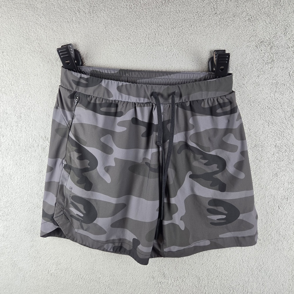 ASRV Tetra-Lite Training Shorts Mens Small Camo Grey Black Gym Wings DSG-0823